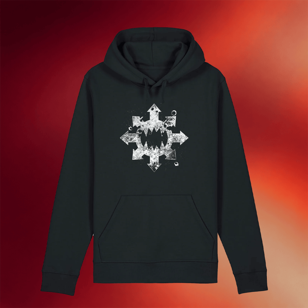 Warhammer Merch Warhammer 40 000 World Eaters Battleworn Insignia Hoodie Gifts For Husband