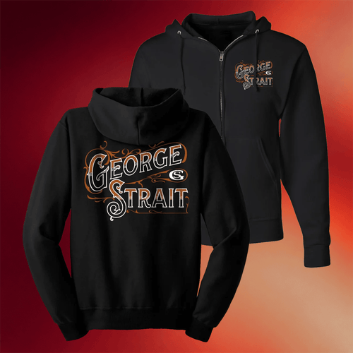 George Strait Merch 2026 George Strait Zip Hoodie Black Gifts Ideas For Country Music Fans