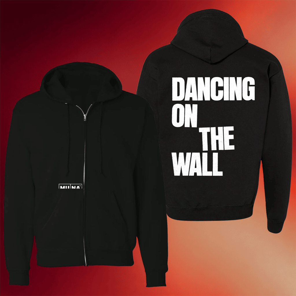 Muna Merch Dancing On The Wall Zip Hoodie Black Best Gifts For Music Lovers