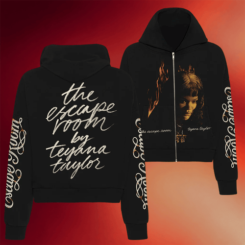 Def Jam Merch Script Zip Hoodie The Escape Room By Teyana Taylor Black Hoodie Gifts For Wife