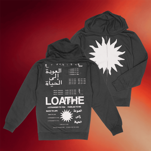 Loathe Merch 2026 Big Sun Zip Hoodie Loathe A Stranger To You Hoodie Gifts For Band Fans