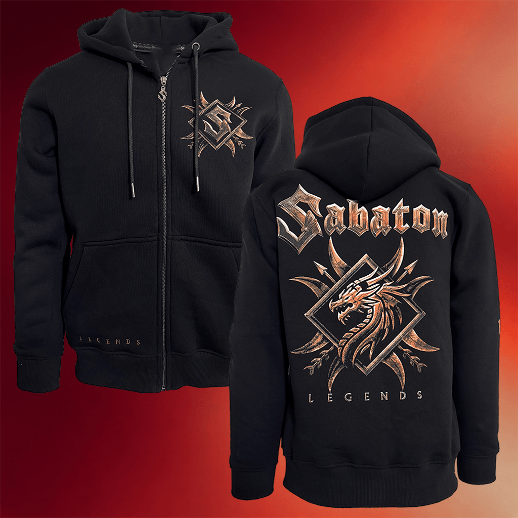 Sabaton Merch Legends Zip Hoodie Sabaton Apparel Birthday Gift For Band Fans