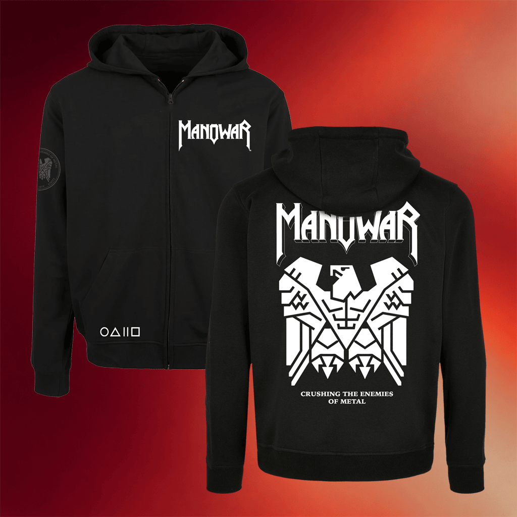 Manowar Merch 2026 Manowar Eagle Zip Hoodie Unique Gifts For Music Lovers
