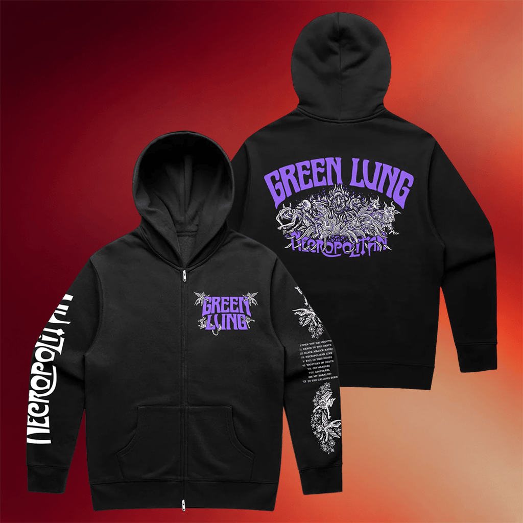 Green Lung Merch 2026 Necropolitan Zip Hoodie Black Best Gifts For Band Fans