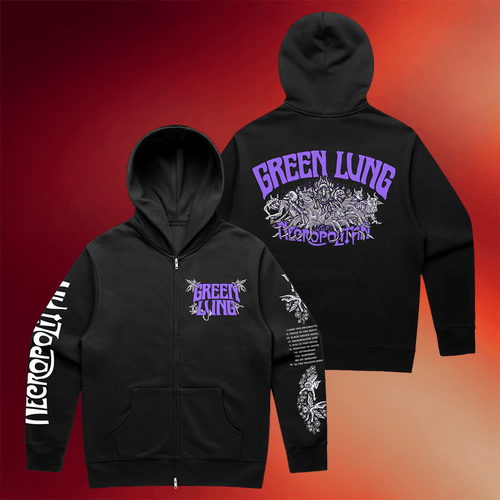 Green Lung Merch 2026 Necropolitan Zip Hoodie Black Best Gifts For Band Fans