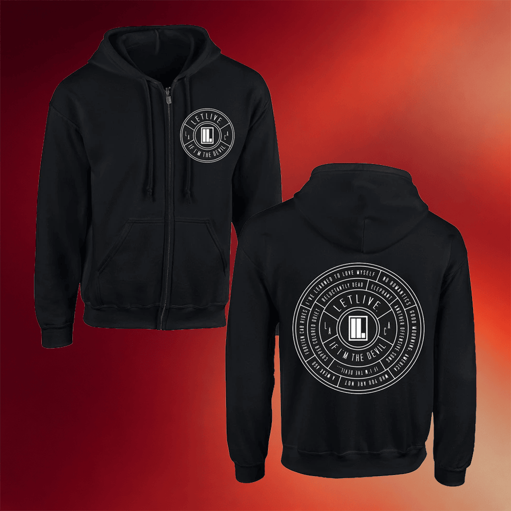 Letlive Merch 2026 Cycle Zip Hoodie Presents For Rock Music Lovers