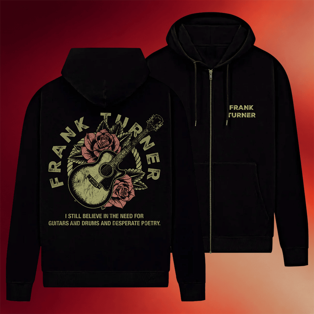 Frank Turner Merch 2026 I Still Believe Zip Hoodie Presents For Music Lovers