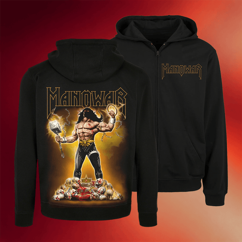 Manowar Merch 2026 Gods And Kings Zip Hoodie Music Related Gifts For Guys