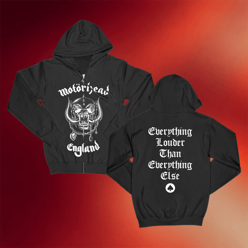 Motorhead Merch 2026 England Zip Hoodie Motorhead Rock Band Hoodie Gifts For Fans