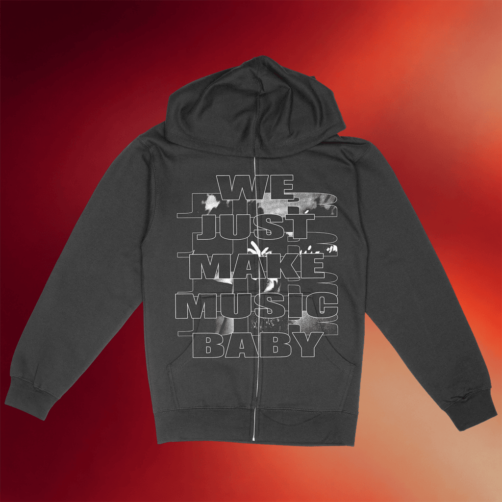 Jane Remover Merch We Just Make Music Baby Zip Hoodie Black Gifts For Music Fans