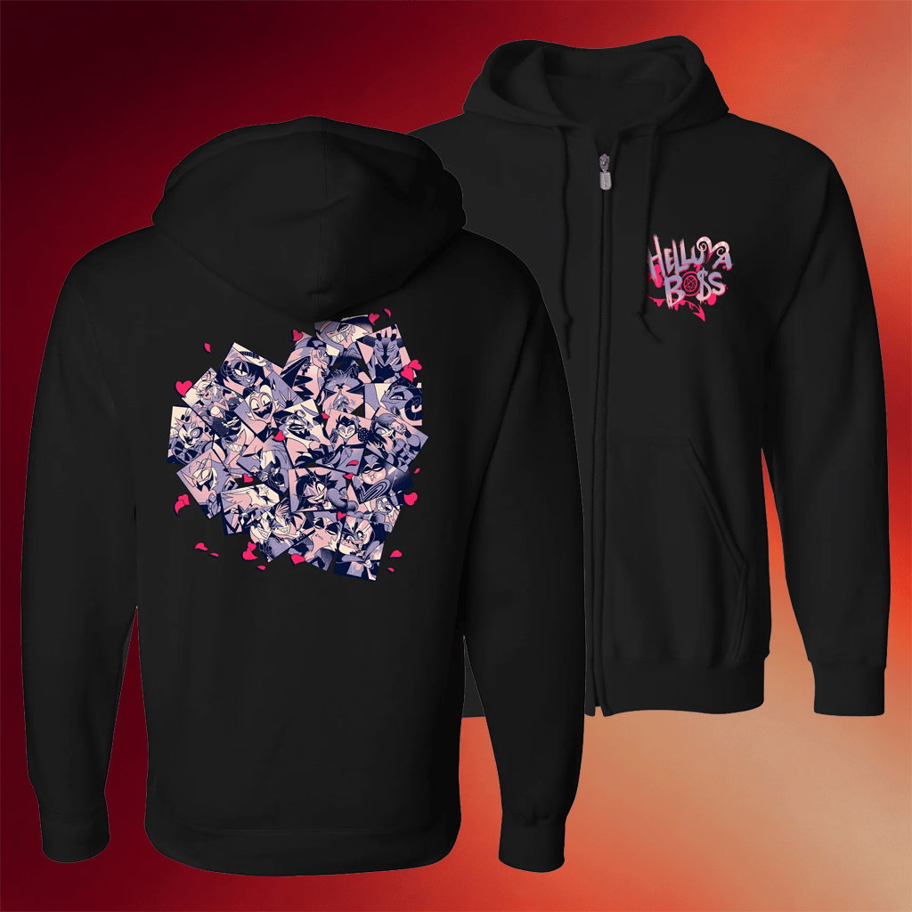 Helluva Boss Merch From Helluva Boss With Love Zip Up Hoodie Birthday Gift For Her