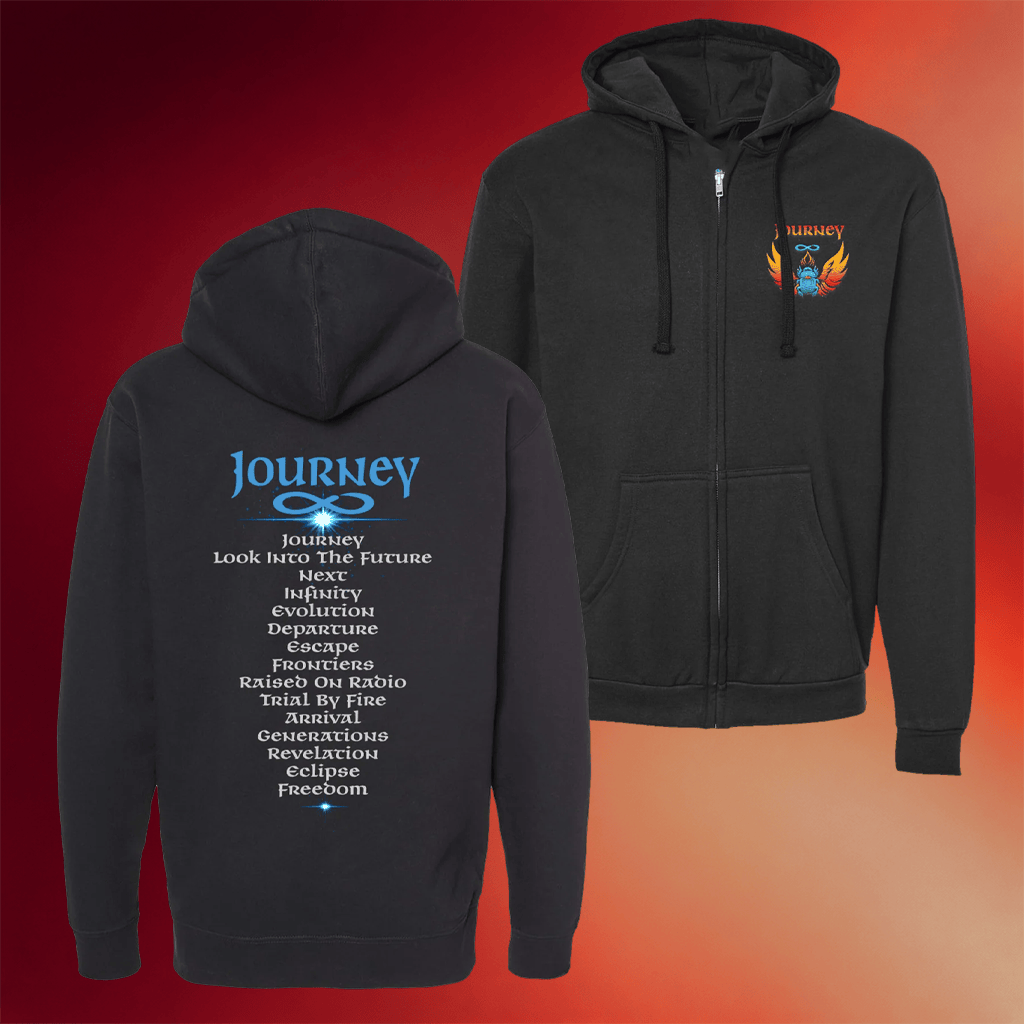 Journey Music Merch 2026 Albums Zip Hoodie Presents For Rock Music Lovers