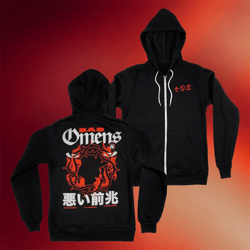Bad Omens Merch Like A Villain Zip Up Hoodie Best Gifts For Brother