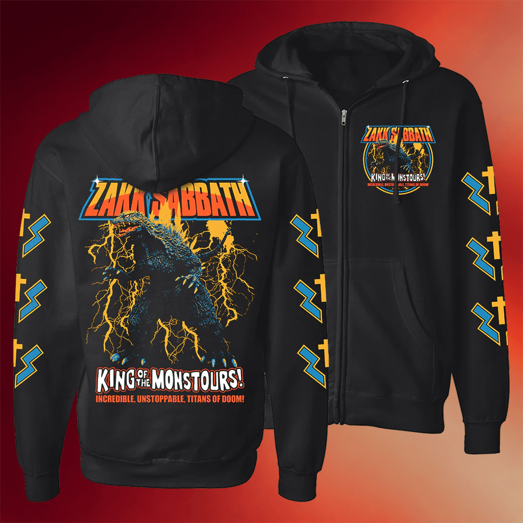 Black Label Society Merch King Of Monstours Zip Hoodie Gifts For Band Fans