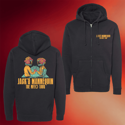Andrew McMahon Merch Jack’s Mannequin MFEO Tour Zip Hoodie Gifts For Music Fans