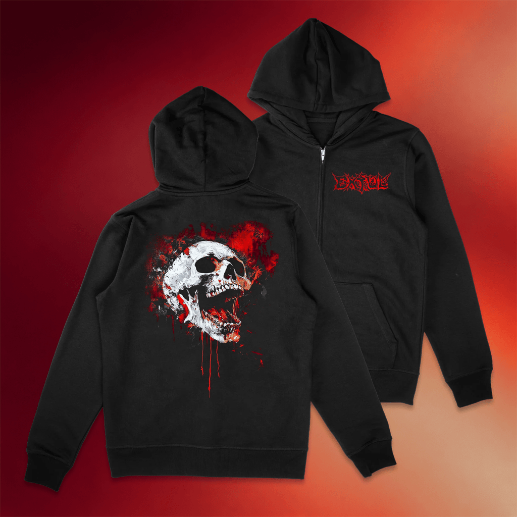 EXTOL Merch 2026 Skull Zip Hoodie EXTOL Band Merch Best Gifts For Music Lovers