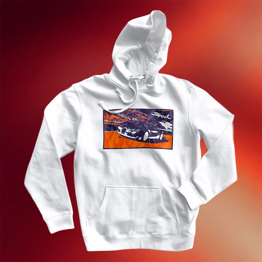 Stradman Merch 2026 The Strad Hoodie White Car Enthusiast Hoodie Gifts For Brothers