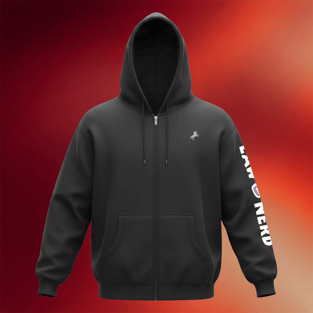 The Law Nerd Merch 2026 Law Nerd Love Zip Hoodie Best Birthday Gift For Husband