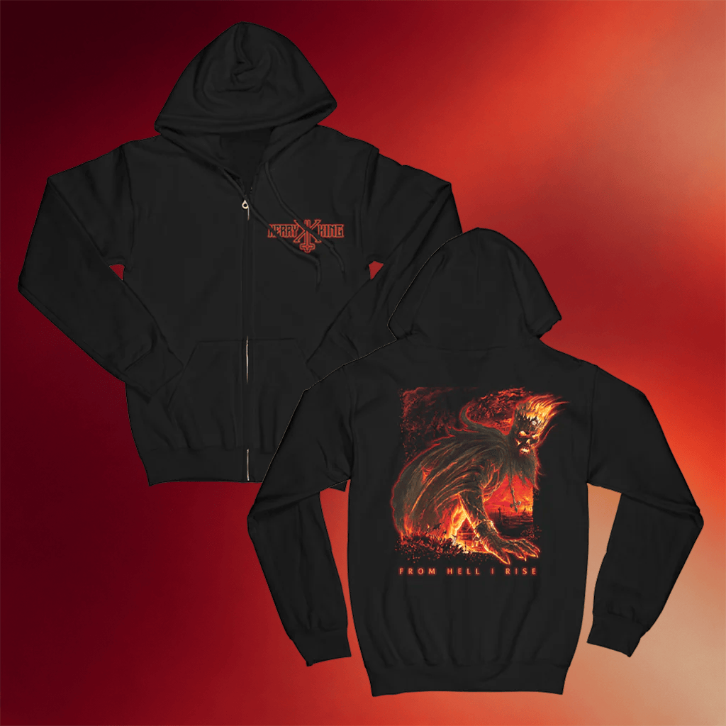 Kerry King Merch From Hell I Rise Zip Hoodie Kerry King Hoodie Birthday Gifts For Music Lovers