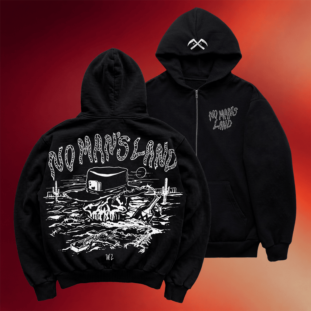 Warren Lotas Merch 2026 No Man_s Land Zip Hoodie Black Present For Brothers