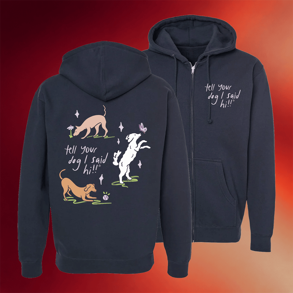 We Rate Dogs Merch 2026 Playful Pups Zip Hoodie Tell Your Dog I Said Hi Apparel Gifts Ideas