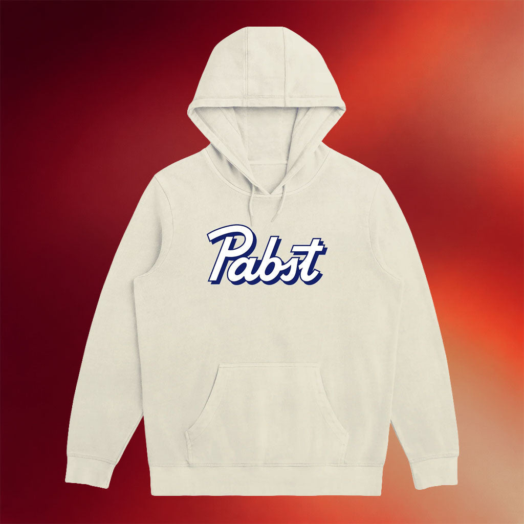 Pabst Blue Ribbon Merch 2026 Pabst Script Hoodie Beer Lover Gifts For Brothers