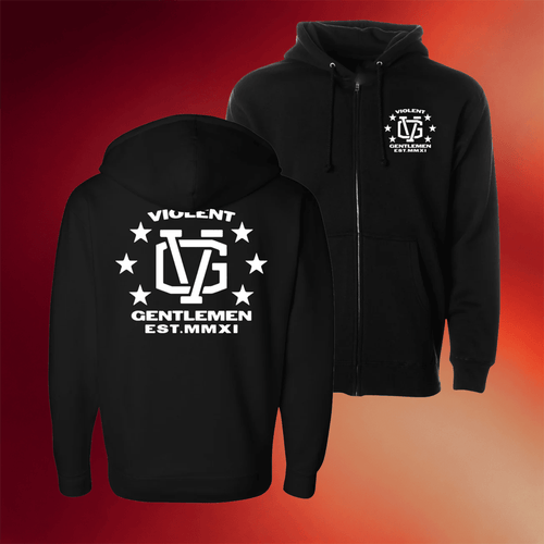 Violent Gentlemen Merch Workshop Black Zip Hoodie Birthday Gift Ideas For Son
