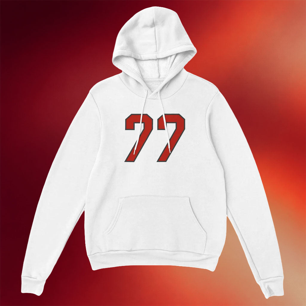 Sombr Merch I Barely Know Her Sombr 77 Red And White Hoodie Gifts For Girlfriend