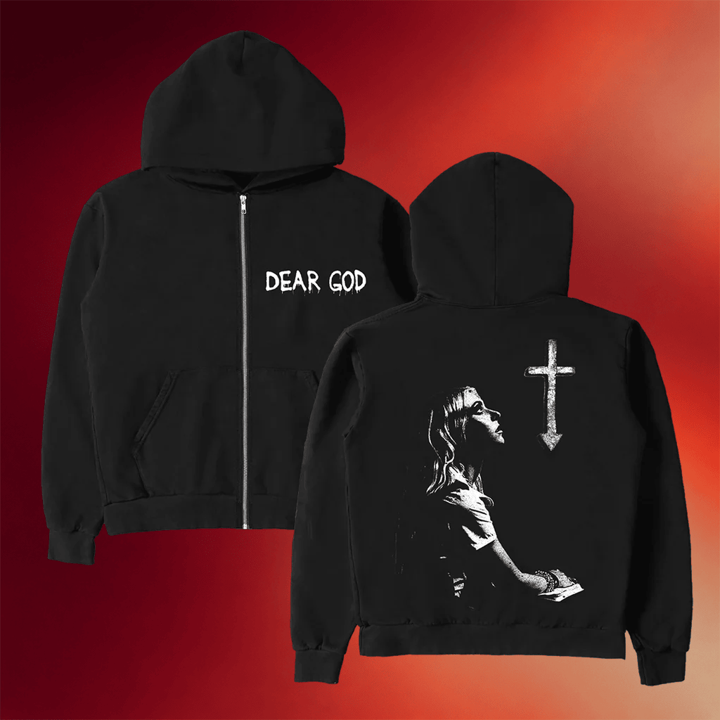 The Pretty Reckless Shop Merch 2026 Dear God Zip Hoodie Father_s Day Presents For Son