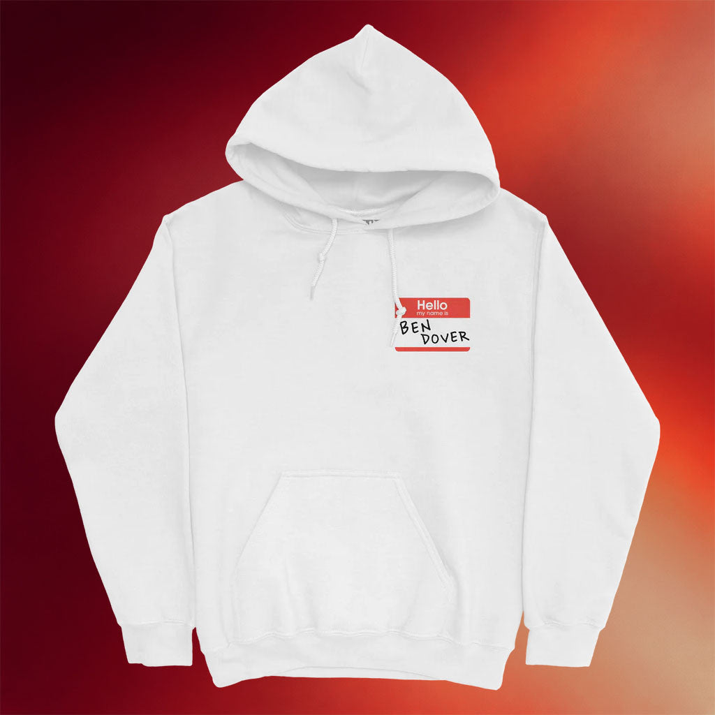 Baylen Levine Merch Ben Dover White Hoodie Baylen Levine Hoodie Presents For Brother
