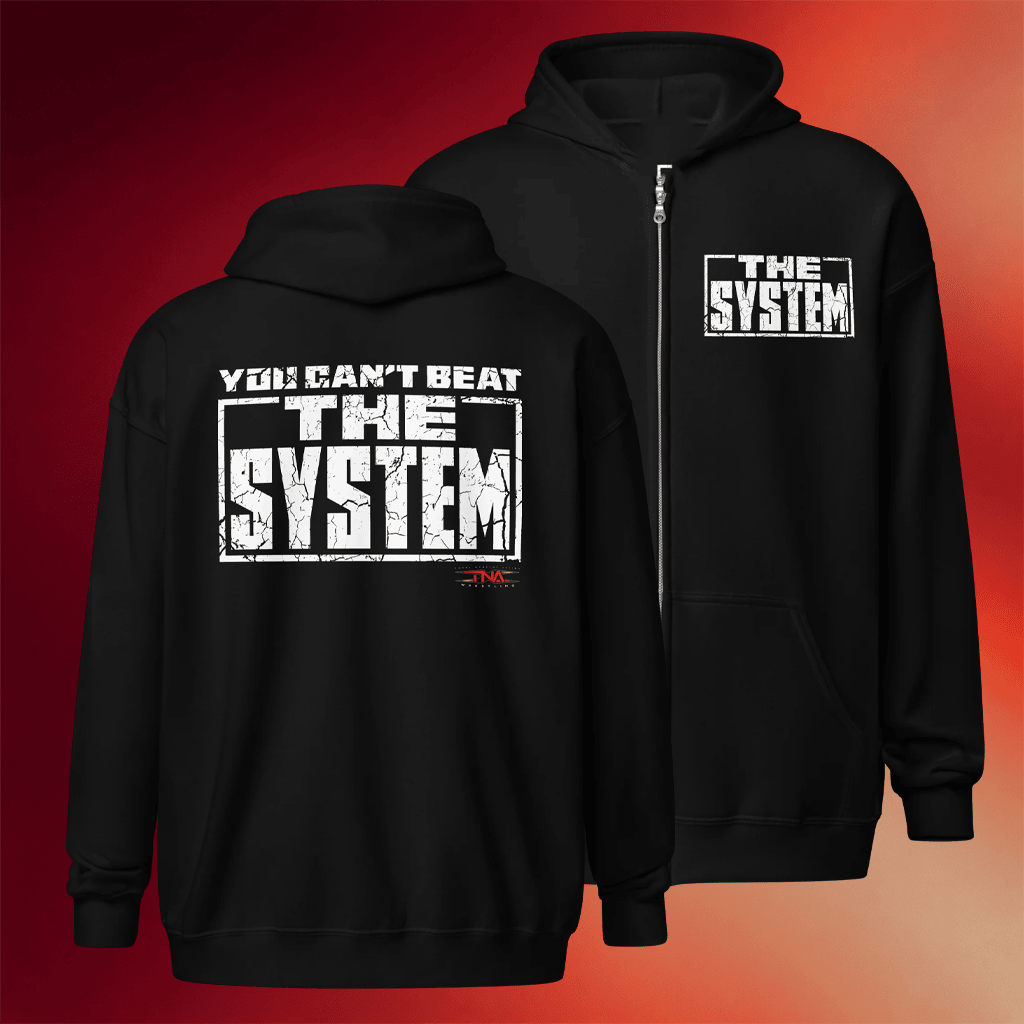 TNA Merch The System Logo Zip Hoodie You Can_t Beat The System Apparel Gift Ideas For Son