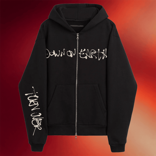 Turnover Merch 2026 Down On Earth Zip Hoodie Present For Rock Band Fans