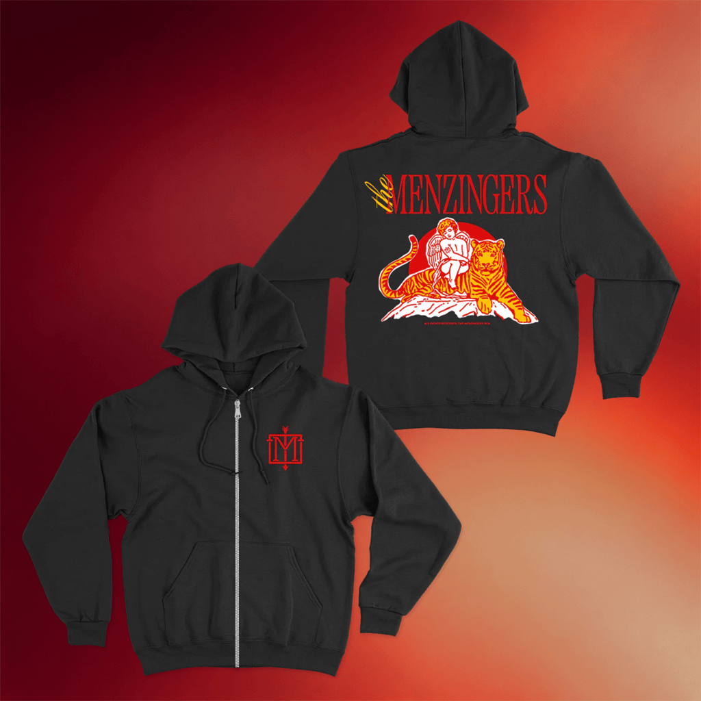 The Menzingers Merch 2026 Angel Tiger Zip Hoodie Best Gifts For Rock Music Lovers