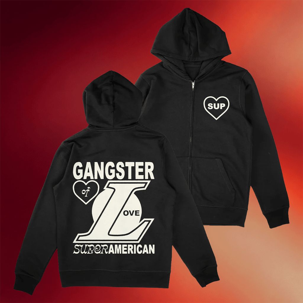 Super American Merch 2026 Gangster Of Love Zip Hoodie Super American Hoodie Gift For Him