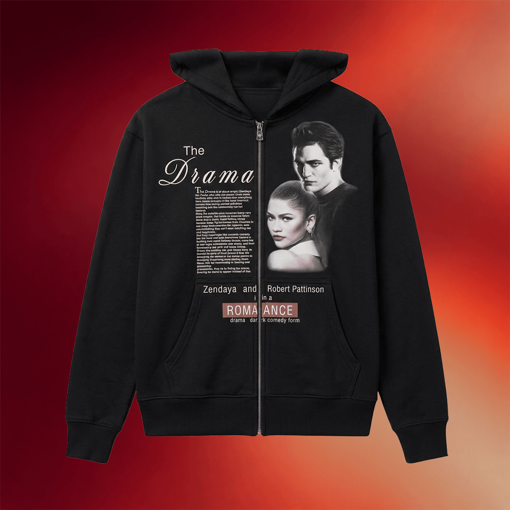 The Drama 2026 Wedding Chapel Zendaya And Robert Pattinson Zip Hoodie The Drama Merch Fan Gifts