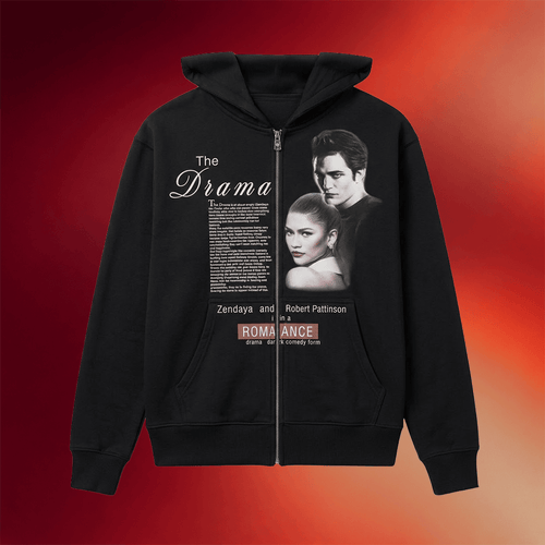 The Drama 2026 Wedding Chapel Zendaya And Robert Pattinson Zip Hoodie The Drama Merch Fan Gifts