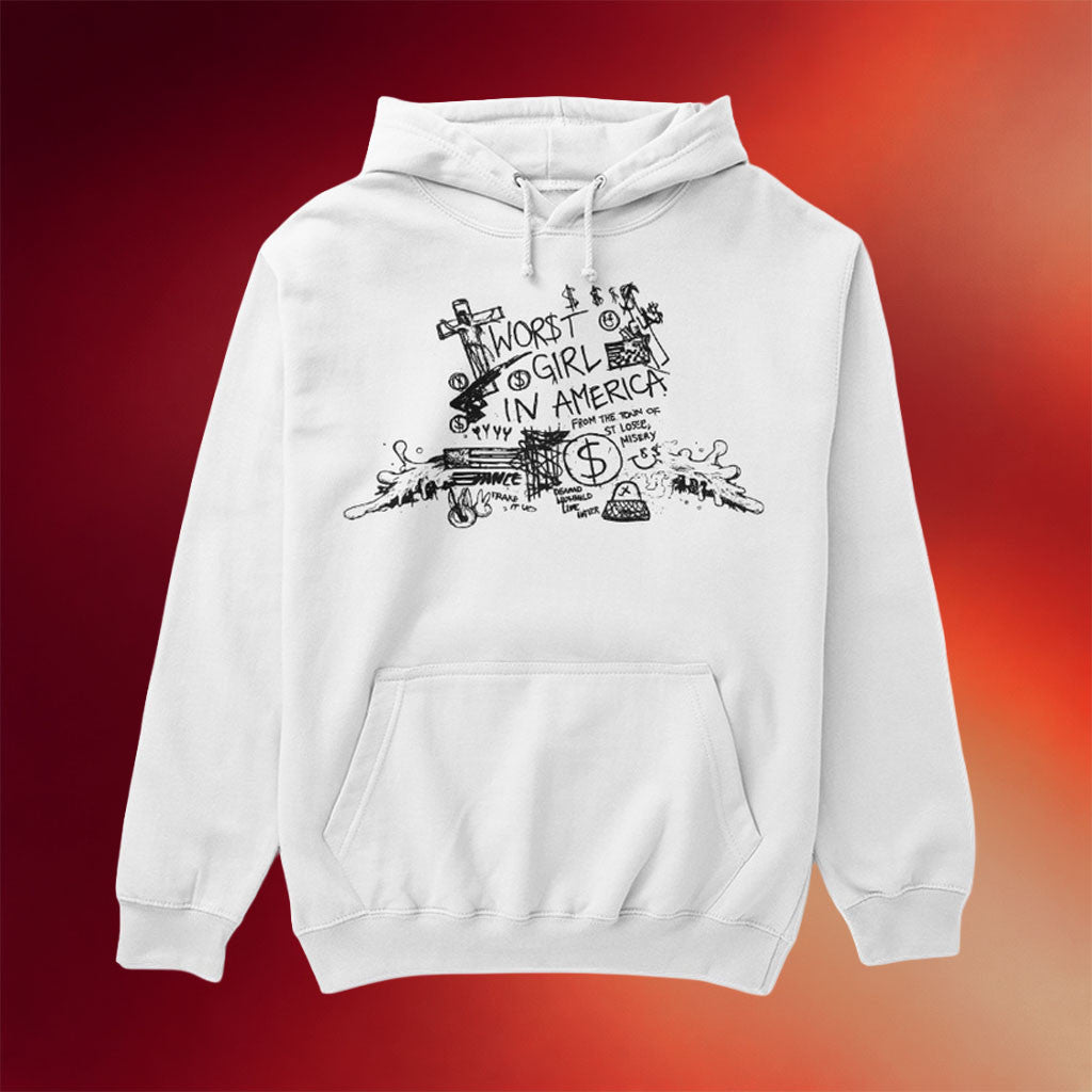 Slayyyter Merch 2026 Worst Girl In America Hoodie Gifts For Music Lovers