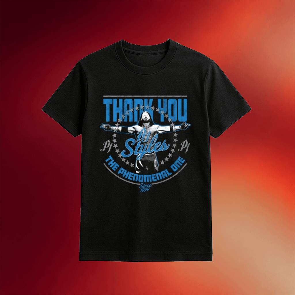 AJ Styles Thank You Greatest Moments Shirt AJ Styles Merch Gift For Wrestling Lover