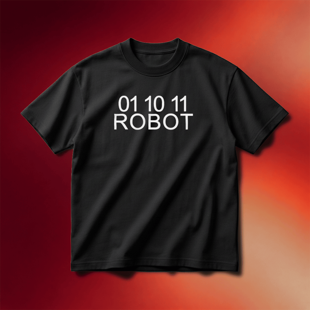 01 10 11 Robot Shirt Tech Geek T-Shirt Father_s Day Gifts For Husband