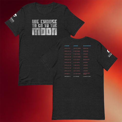 Artemis Merch Store We Choose To Go To The Moon Tour Tee