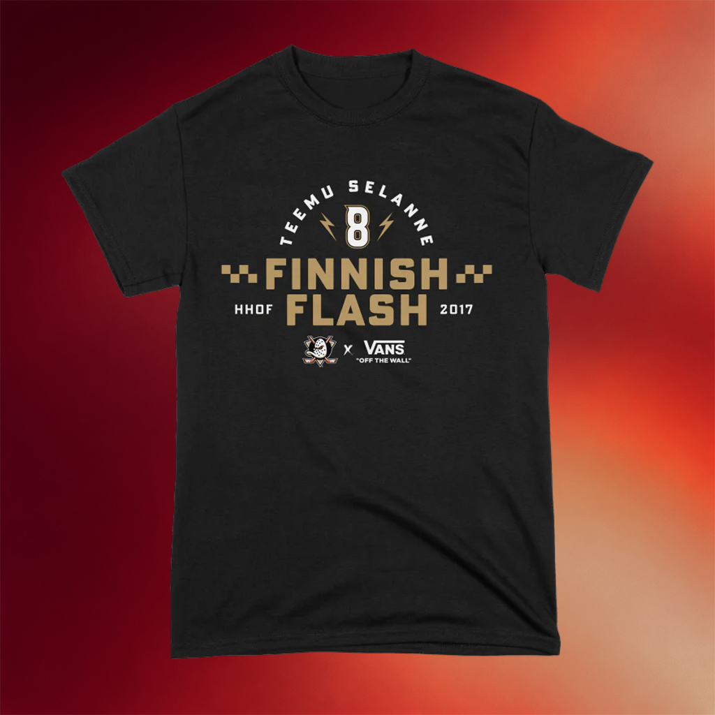 Anaheim Team Merch Finnish Flash Checkered T-Shirt Birthday Ideas For Dad