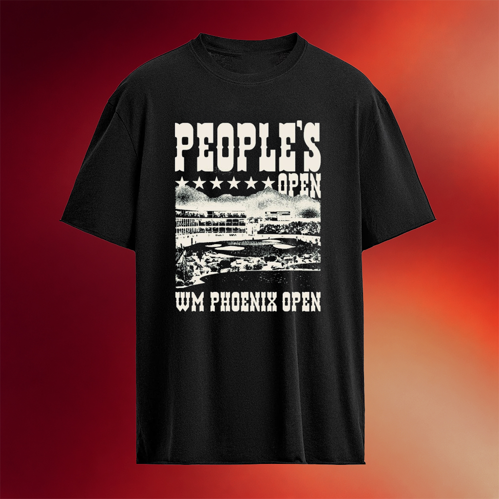 Barstool Golf x WM Phoenix Open People_s Open Western T-Shirt Gift Ideas For Husband