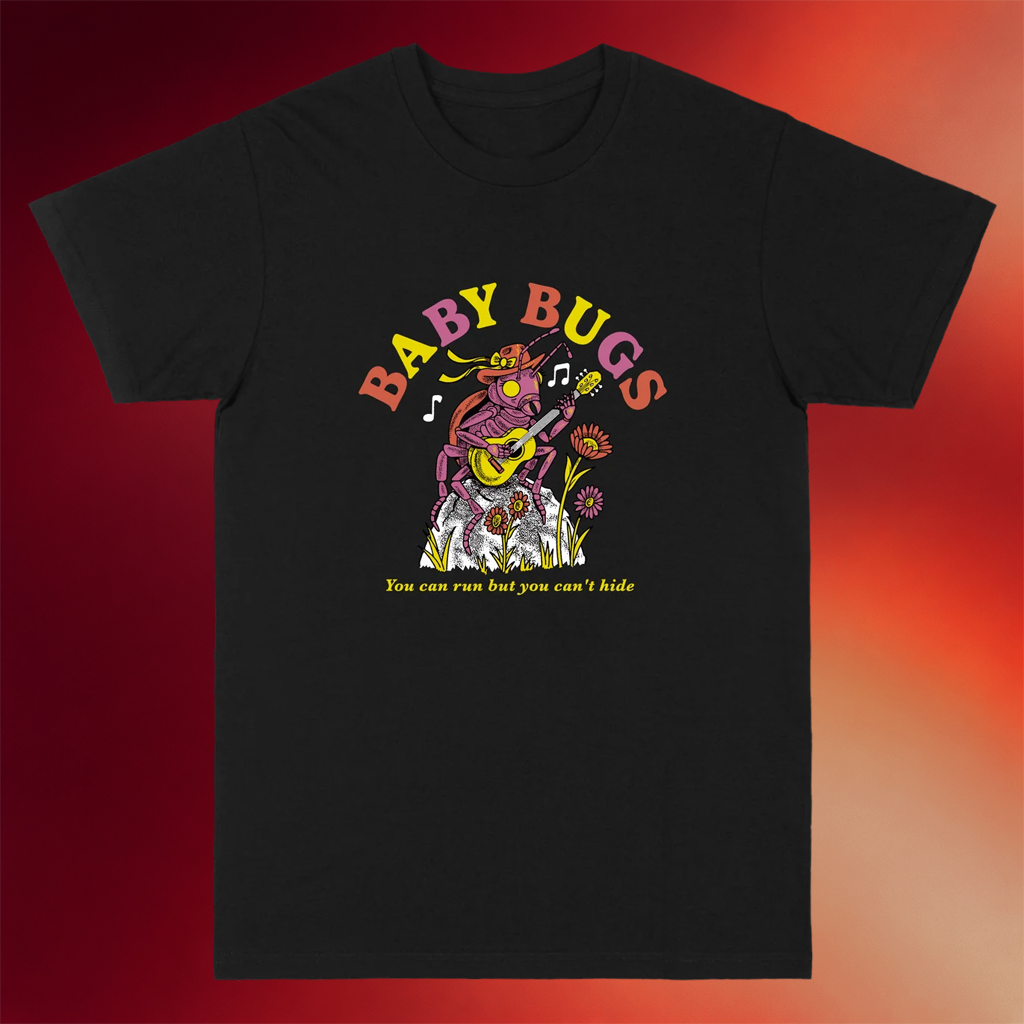 Baby Bugs Merch 2026 Grasshopper T-Shirt You Can Run But You Can_t Hide Shirt Gifts for Fans