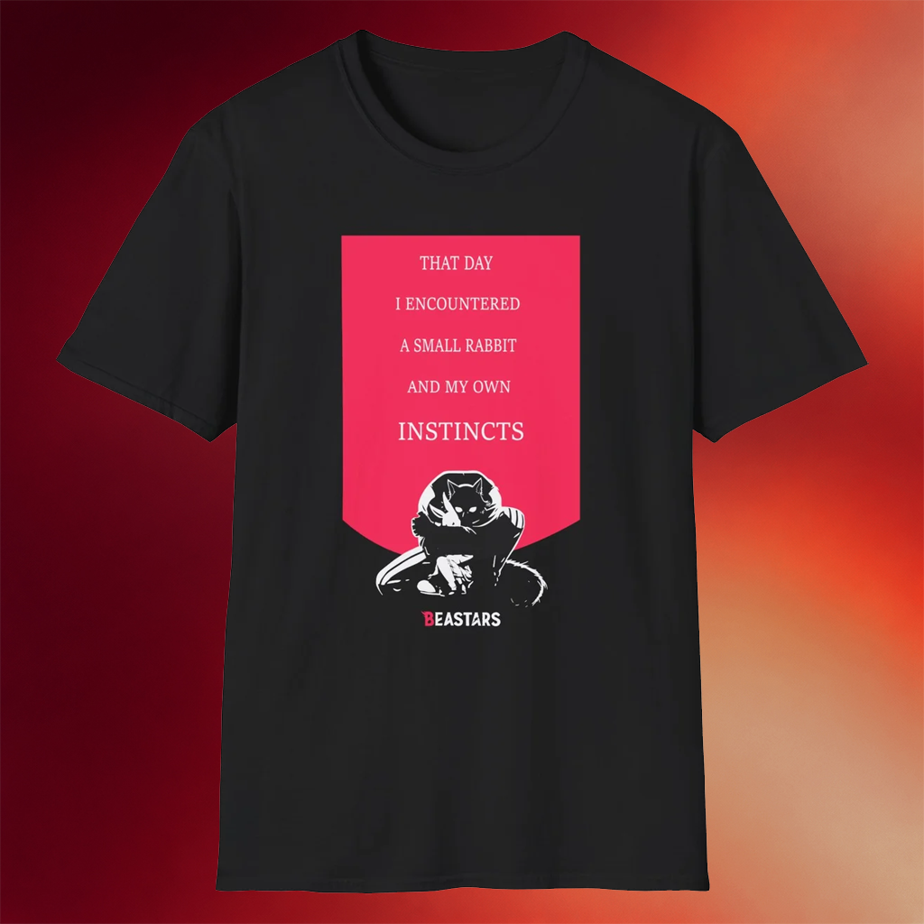 Beastars Merch 2026 Beastars Instincts Legoshi And Haru T-Shirt Gifts For Anime Lovers