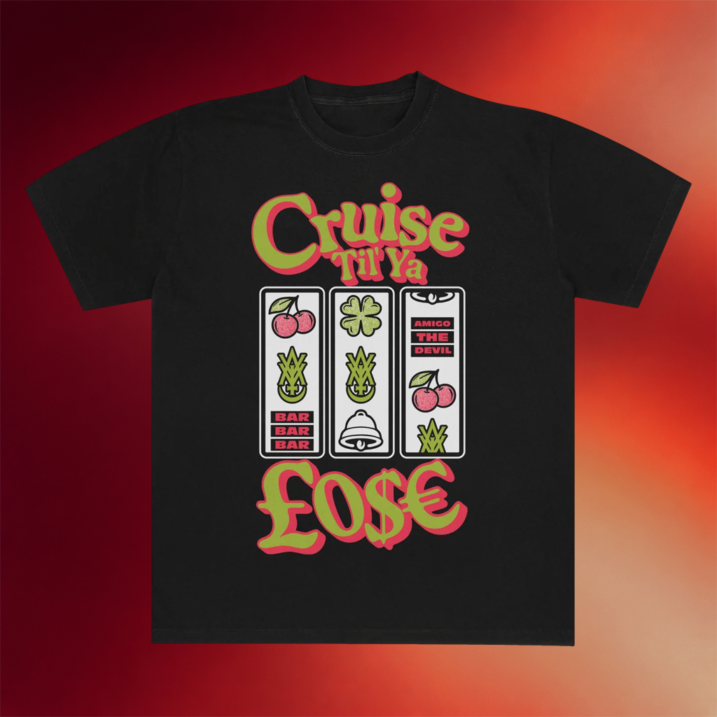Amigo The Devil Merch Cruise Til You Lose Black T-Shirt Gifts For Music Lovers