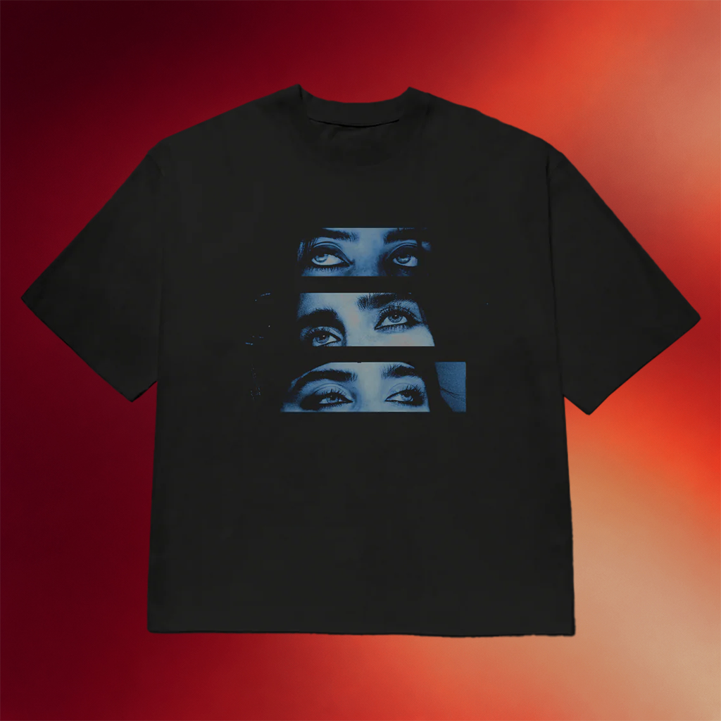 Billie Eilish Merch 2026 Billie Eyes Live In 3D T-Shirt Billie Eilish New Merch Music Fan Gifts