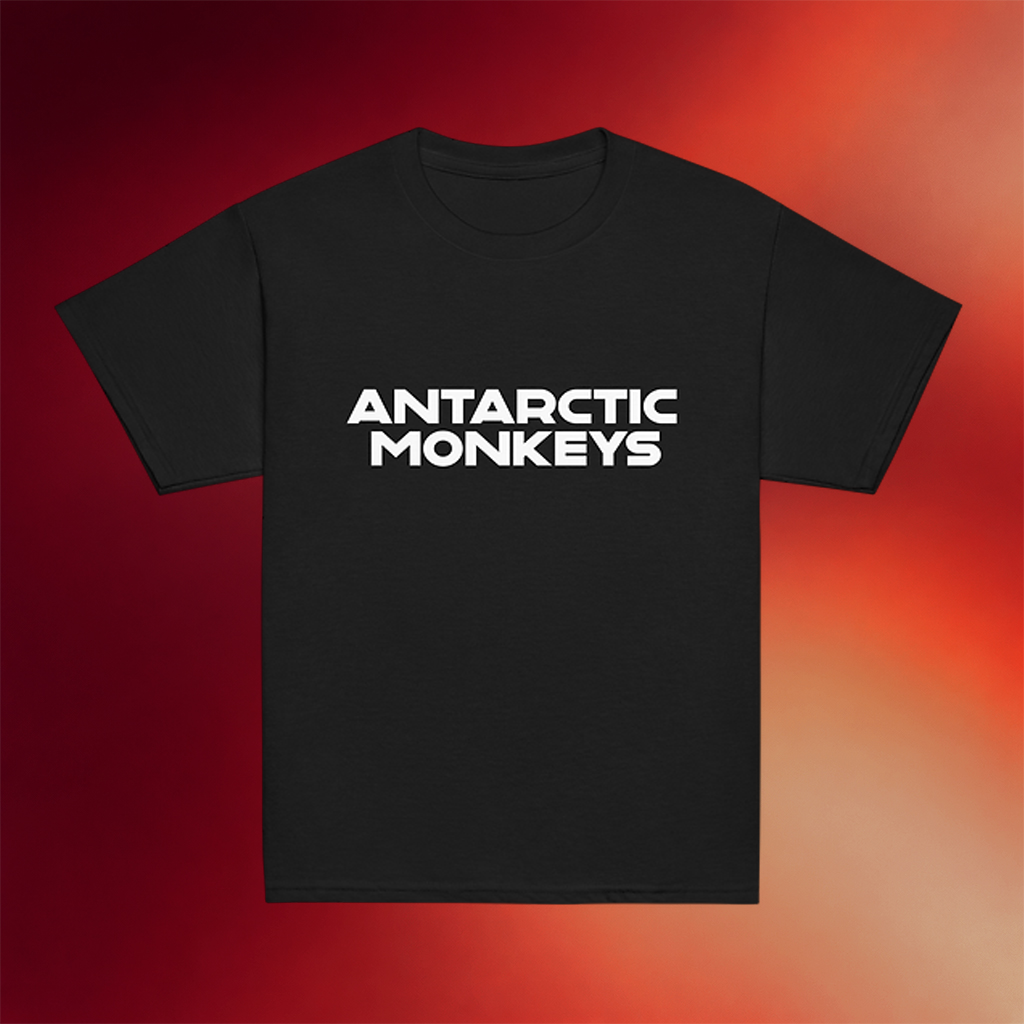 Antarctic Monkeys Merch 2026 New White Logo Black T-Shirt Gifts Ideas For BFF