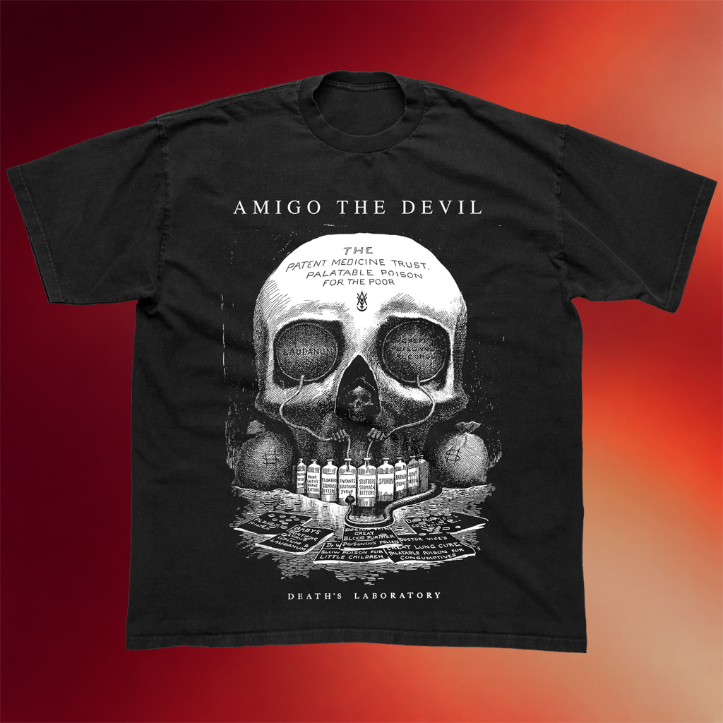 Amigo The Devil Merch Death Lab Black T-Shirt Amigo The Devil Fan Apparel Gifts For Brother