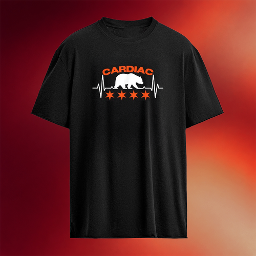 Chicago Football Cardiac Heartbeat T-shirt Bears Merch Football Related Gifts