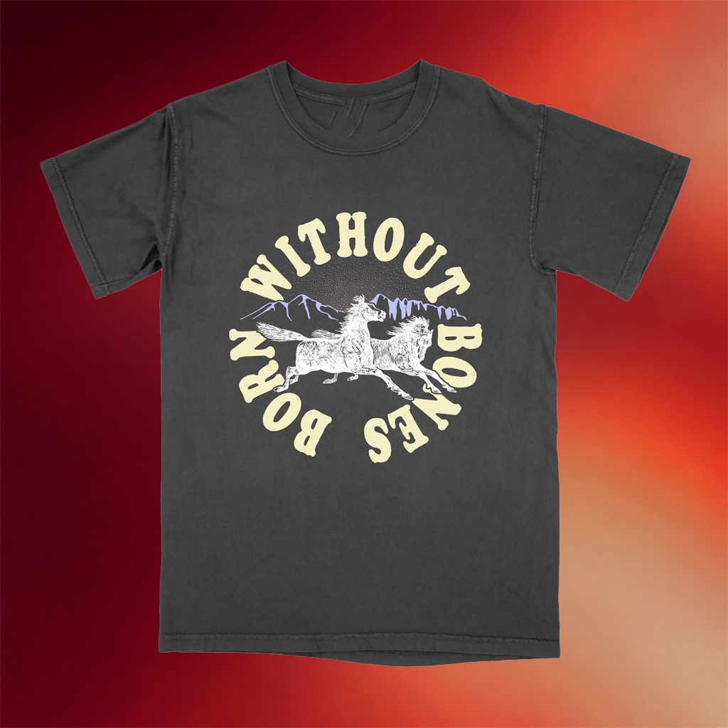 Born Without Bones Merch 2026 Horses T-Shirt Gift Ideas For Music Lovers